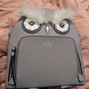 Kate Spade owl backpack used once looks brand-new.